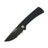 EIKONIC Knife Company RCK9 Folding Knife, 2.9in, D2 Steel, G10 Handle, Black/Black Serrated, 100BBS