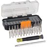 Klein Tools All in1 Precision Screwdriver Set with Case, Black/Yellow, 32717