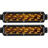 Rigid Industries 6 SR-Series SAE Compliant Fog Light - Black w/Yellow Light, 906704