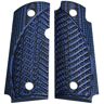 Stoner CNC Kimber Micro 9 9mm Spartan G10 Gun Grips, Blue Black, Ambi, STO-KMC9-SP-AM-BLB