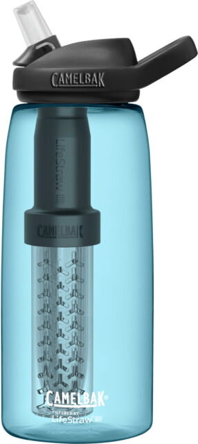 CamelBak Eddy+ filtered by LifeStraw Watter Bottle w/ Tritan Renew, True Blue, 1L / 32oz, 2550401001