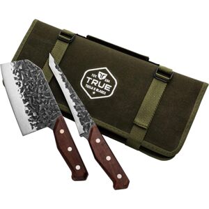 TRUE Primal Forge Kitchen Knives Kits, 6.5 inch and 7.25 inch Blade, 5Cr15Mov Stainless Steel, TRU-BND-0004