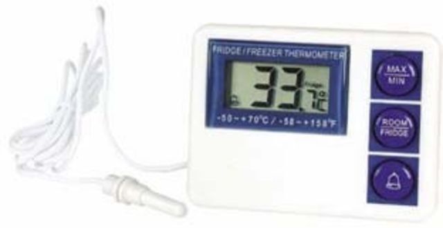 VWR Digital Refrigerator/Freezer Thermometer with Alarm 3804 Vwr FRIDGE/FREEZER Thermometer