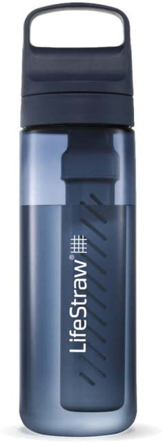 LifeStraw Go Series 22 Oz Water Bottle w/Filter, Aegan Sea, 22oz, LGV422ASWW