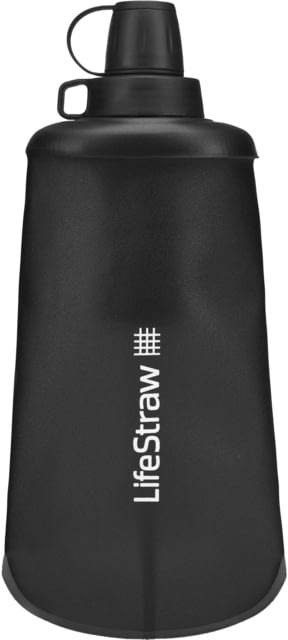 LifeStraw Peak Series Collapsible Squeeze Water Bottle Filter System, Dark Mountain Gray, 650 ml, LSPSFXMLAN1