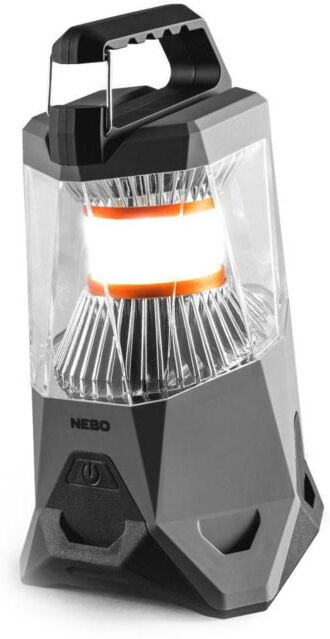 Nebo Galileo Powerful Lantern and Power Bank, 500 Lumens, Gray, NEB-LTN-1000