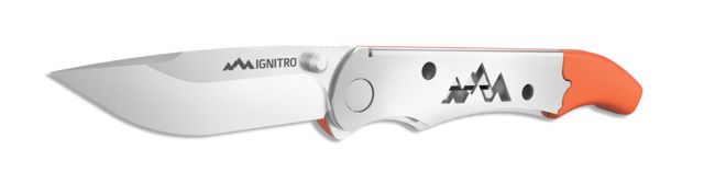 Outdoor Edge Cutlery Ignitro Fire Starter-Whistle Knife, IG-23C