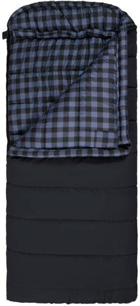 TETON Sports Bridger -35 F Canvas Sleeping Bag, Charcoal/Blue, Long, 10012