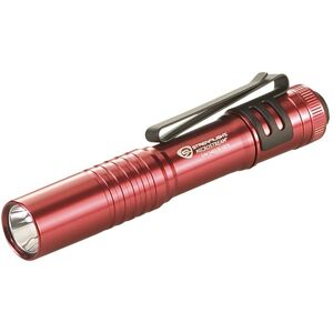 Streamlight MicroStream 45 Lumen Flashlight w/Alkaline Battery, Red, 66323