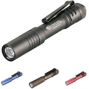 Streamlight MicroStream USB Rechargeable Bright Small LED Flashlight, 250/50 Lumens w/ 5in USB Cord and Lanyard, Clam, Blue, 66603