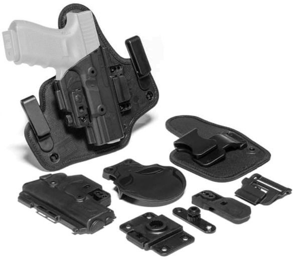 Alien Gear Holsters ShapeShift Core Carry Holster Pack, Springfield Armory XD-S 3.3in, Left Hand, Matte, Black, SSHK-0203-LH-D