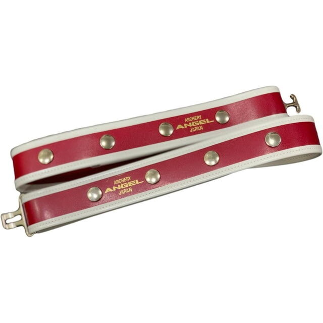 Angel Archery Quiver Belt w/ Trim, Red/White, Extra Long, AB-RD-XL