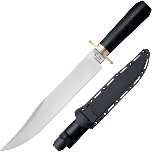 Cold Steel Laredo Bowie Knife, 10.5in, CPM 3V Steel, Clip Point Blade, Black G10 Handle, 16DL