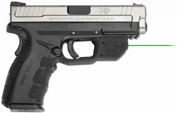 Crimson Trace Green Laser for Springfield Armory XD MOD.2, Black LG-496G