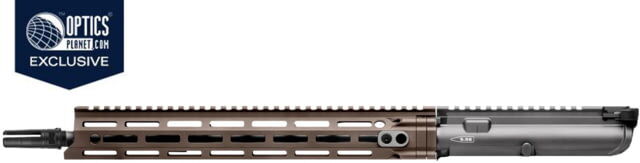 OpticsPlanet Exclusive Daniel Defense Upper Receiver, 14.5 in, 1/7 Twist, Mil Spec, Ceracote Finish, Black/Brown, DD-CTM-URG-OP