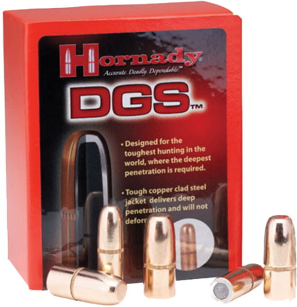 Hornady 4507 DGS 45 Caliber .458 500 GR Full Metal Jacket Round Nose 50 Box