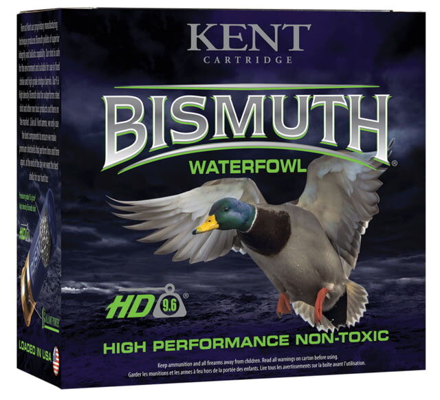 Kent Cartridge Bismuth Waterfowl 20 Gauge 1oz 3in 4 Shot Shotgun Ammo, 25 Rounds, B203W28-4