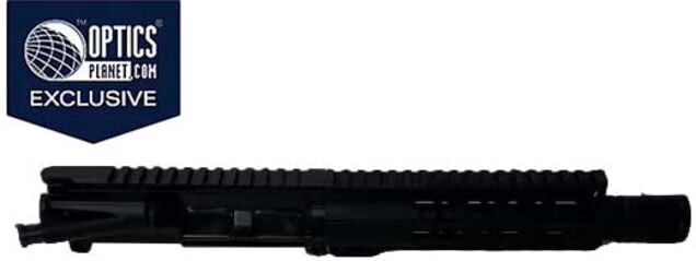 OpticsPlanet Exclusive Moriarti AR-9 Complete Upper Receiver Complete Upper Receiver, 9mm Luger, 8.3 inch, 1-10 Twist, MLOK Handguard, Anodized Black, Black, 8.3 inch, MAR9-8.3-BLK-SHRD