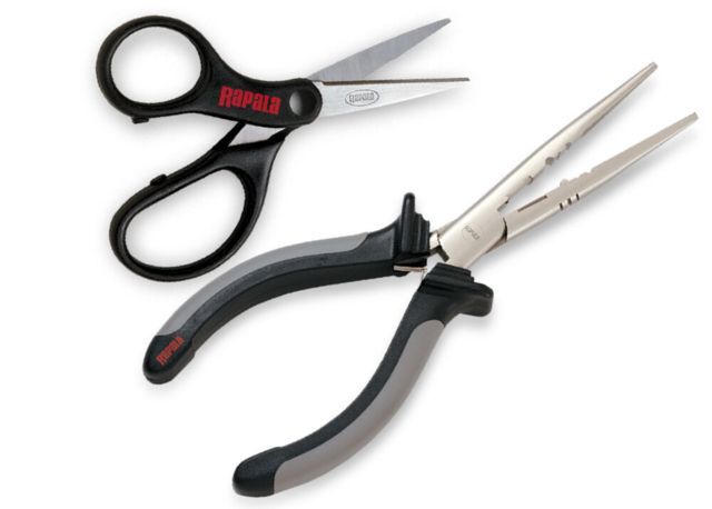 Rapala Pliers and Scissors Combo 6 1/2in Pliers/ Super LineScissors/ Sheath, RTC-6SPLS