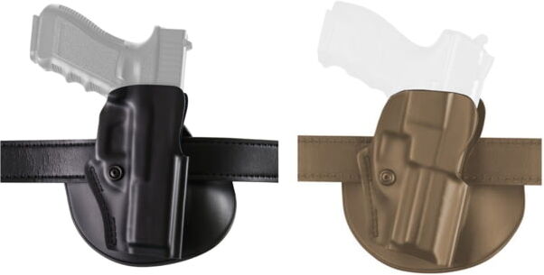 Safariland 5198 Open Top Paddle & Belt Slide Holster, Colt 1911 Government, Right Hand, STX Plain, Black, 5198-53-411