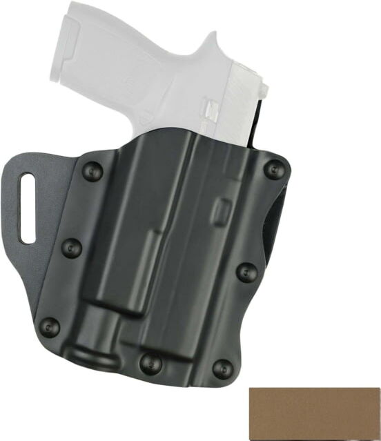 Safariland Model 557 Open-top Belt Slide Concealment Holster, Glock 17 Gen 2/Glock 17 Gen 1/Glock 17 Gen 5/Glock 17 Gen 3/Glock 17 Gen 4, Right Hand, STX Tactical, FDE Brown, 557-832-551