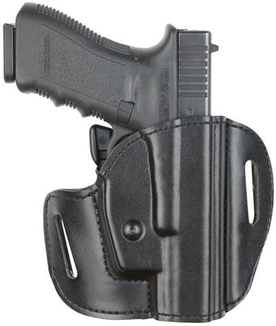 Safariland Open Top Concealment Belt Slide Holster, Walther P99 2008 Model, Right Hand, Plain, Black, 537-384-61