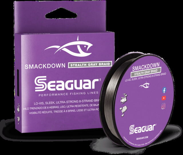 Seaguar Smackdown Stealth Gray Braid Fishing Line, 150 yards, 50 lbs, 50SDSG150