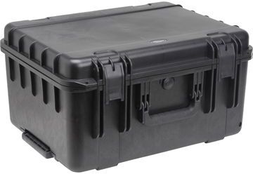 SKB Cases Mil-Std Waterproof Case 10in. Deep, w/ cubed foam, wheels and pull handle, 20-1/2 x 15-1/2 x 10 3I-2015-10B-C