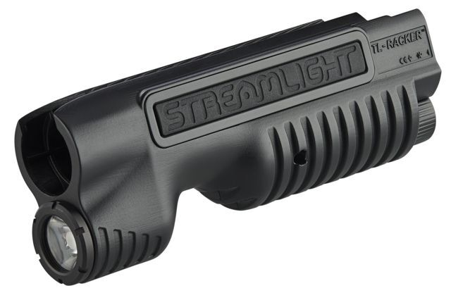 Streamlight TL-Racker Integrated Shotgun Forend Light, Remington, CR123A, White, 1000 Lumens, Black, 69601