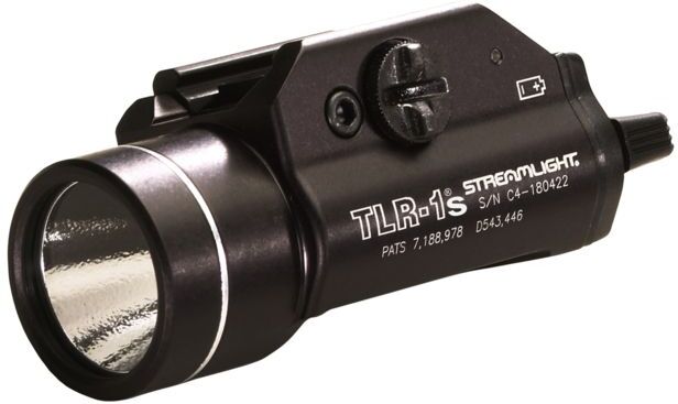 Streamlight TLR-1S With Strobe, CR123A Lithium, 300 Lumens, Black, 69211