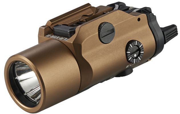 Streamlight TLR-VIR II Weapon Flashlight and IR Laser , CR123A, White, 300 Lumens, Coyote, 69191