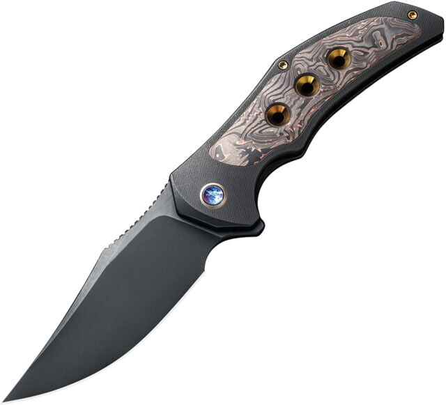 We Knife Co Ltd Magnetron Folding Knife, 3.76in, Carbon Steel, Titanium Handle, Copper, WE180583