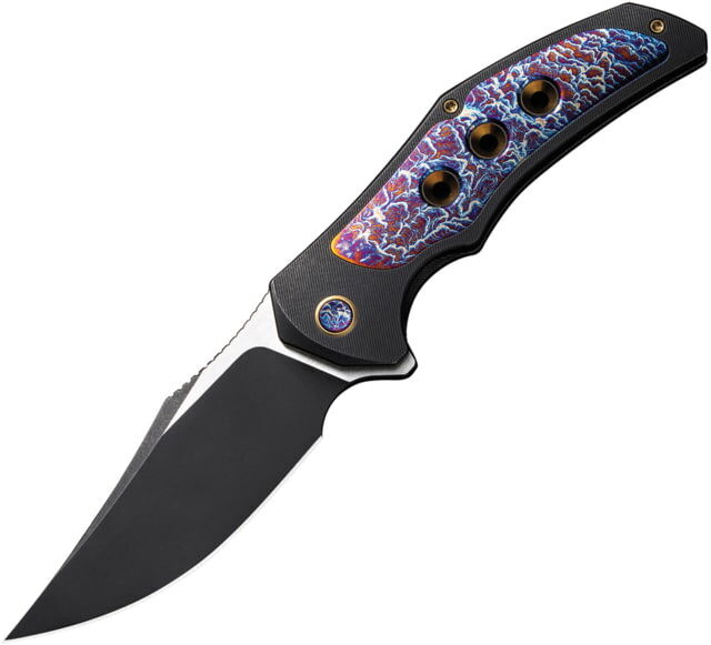 We Knife Co Ltd Magnetron Folding Knife, 3.76in, Carbon Steel, Titanium Handle, Rainbow, WE180584