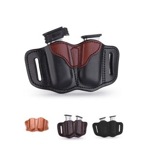 1791 Gunleather MAG 2.1- Double Magazine Holster for Single Stack Mags, Classic Brown, Size 2.1, MAG-2.1-CBR-A