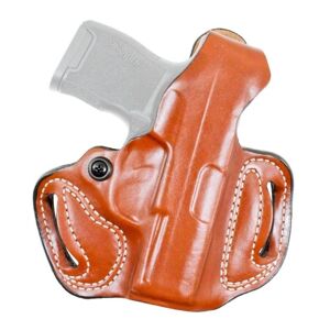 DeSantis Thumb Break Mini Slide Leather Belt Holster, SIG Sauer P365/SIG Sauer P365 XL, Right Hand, Plain, Tan, 085TA8JZ0