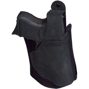 Galco Ankle Lite Leather Holster, Kel-Tec P-3AT/Kel-Tec P-32/Ruger LCP w/ Lasermax/Ruger LCP w/ Crimson Trace CTC Laserguard/Ruger LCP w/ Viridian, Right Hand, Black, AL486B