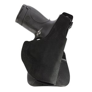 Galco Paddle Lite Handgun Leather Holster, Kel-Tec P-3AT/Kel-Tec P-32/Ruger LCP w/ Lasermax/Ruger LCP w/ Crimson Trace CTC Laserguard, Right Hand, Plain, Black, PDL486B