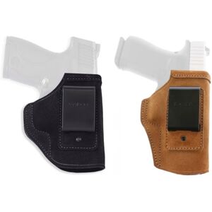 Galco Stow-n-Go Inside The Pant Leather Holster, Kel-Tec PF-9/Glock 42/Walther P22 3.4in, Right Hand, Premium Center Cut Steerhide, Black, STO600B