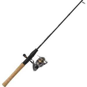 Quantum Strategy Spinning Rod and Reel Combo, 6ft 0in, Medium-Light, Fast, 1, 5.2-1, 5+1, Size 20, Ambidextrous, Silver/Gold, SR20601MLA.NS4