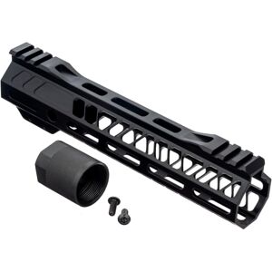 TRYBE Defense AR-15 M-LOK 9in Extra Lightweight Handguard w/ Cut Away Rail, Black, 9 Inch, HDG9CR-BL