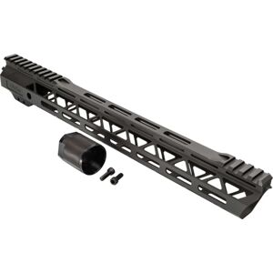 TRYBE Defense Magnite Go Fast Ultra Lightweight Handguard, Cut Top Rail, M-LOK, Black, 15in, MGHDG-V2-15CR-BL