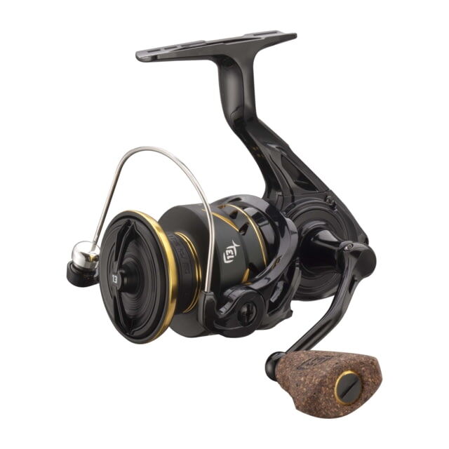 13 Fishing Rapala Axum Spinning Reel 6.2:1 Gear Ratio, Salt, Fresh, Black, 1, AX-6.2:1.0