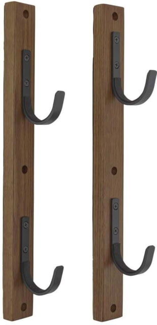 Allen 2-Firearms Gun Collector Hardwood Gun Rack, 2 Rifle/Shotgun, Brown/Black, Wood/Steel, 5659