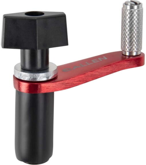 Allen Competitor 12-Gauge Choke Tube Wrench for Shotguns, Crank Style, Adjustable Diameter, Aluminum/Steel/Plastic, Black/Red, 8336