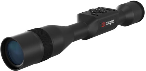 DEMO, ATN X-Sight 5 5-25x UHD Smart Day/Night Hunting Rifle Scope, 30mm Tube w/ Gen 5 Sensor, Multiple Patterns & Color Options Reticle, Black, DGWSXS5255P