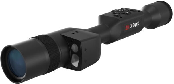 ATN X-Sight 5 LRF 5-25x UHD Smart Day/Night Hunting Rifle Scope, 30mm Tube w/ Gen 5 Sensor, Multiple Patterns & Color Options Reticle, Black, DGWSXS5255LRF