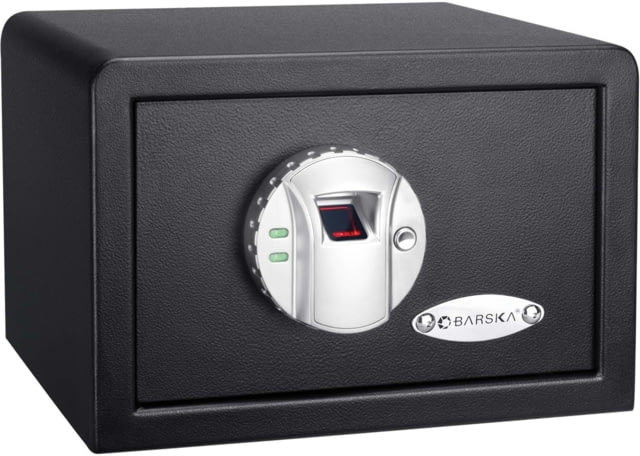 Barska Compact Biometric Gun Safe, Black, 12x8x7.75in w/ Motorized Lock AX11620