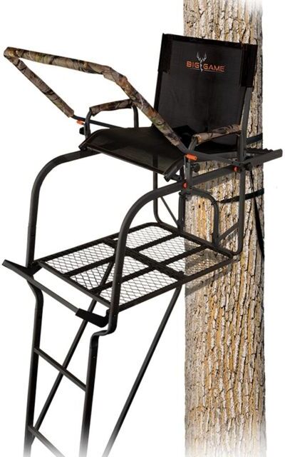 Big Game Treestands Hunter HD 1.5 Ladder Stand, Black, LS0550