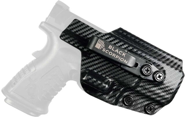 Black Scorpion Outdoor Gear Springfield Armory XD-M Elite 3.8'' Belt Wing Tuckable Holster, Right, Carbon Fiber, HC23-XDME3-CF