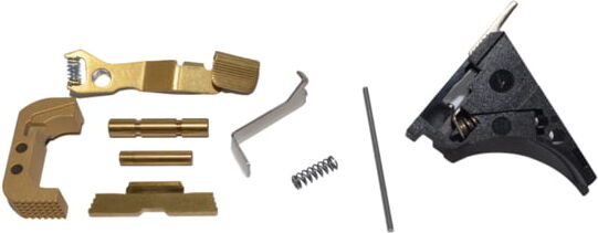 Centennial Defense Systems Glock 43 Lower Parts Kit, Strippled,2.5lb Mag Catch Spring, 50% Power Trigger Spring, TiN, LPK-EXT-MOD133